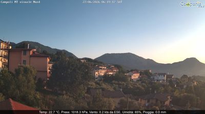 immagine della webcam nei dintorni di Piedimonte Matese: webcam Campoli del Monte Taburno