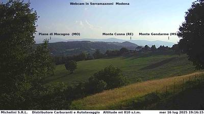 immagine della webcam nei dintorni di Castelvetro di Modena: webcam Serramazzoni
