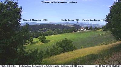 immagine della webcam nei dintorni di Savignano sul Panaro: webcam Serramazzoni