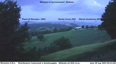 immagine della webcam nei dintorni di Castelvetro di Modena: webcam Serramazzoni