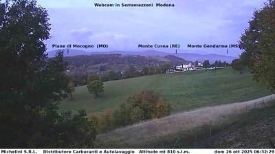 immagine della webcam nei dintorni di Castelvetro di Modena: webcam Serramazzoni