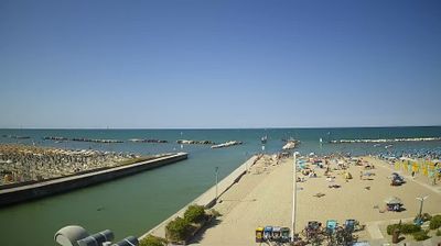 immagine della webcam nei dintorni di Montecalvo in Foglia: webcam Portoverde