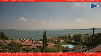 immagine della webcam nei dintorni di Peschiera del Garda: webcam Moniga del Garda