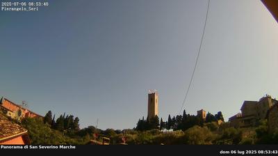 immagine della webcam nei dintorni di Sambucheto: webcam San Severino Marche