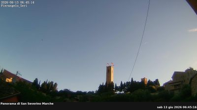 immagine della webcam nei dintorni di Gualdo: webcam San Severino Marche
