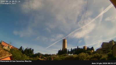 immagine della webcam nei dintorni di Fabriano: webcam San Severino Marche
