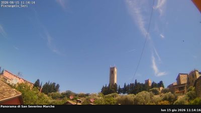 immagine della webcam nei dintorni di Colfiorito: webcam San Severino Marche