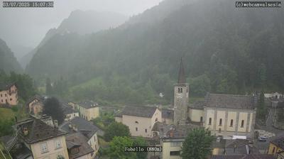 immagine della webcam nei dintorni di Rifugio Boffalora Ticino: webcam Fobello