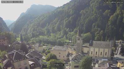 immagine della webcam nei dintorni di Rifugio Boffalora Ticino: webcam Fobello