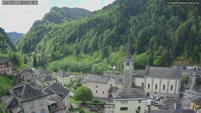 immagine della webcam nei dintorni di Bognanco fonti: webcam Fobello