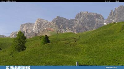 immagine della webcam nei dintorni di Gosaldo: webcam Passo San Pellegrino