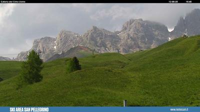 immagine della webcam nei dintorni di Malga Ciapela: webcam Passo San Pellegrino
