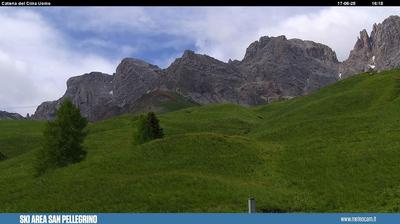 immagine della webcam nei dintorni di Falcade: webcam Passo San Pellegrino
