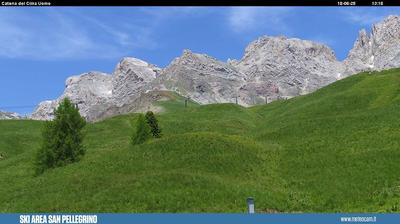 immagine della webcam nei dintorni di San Martino di Castrozza: webcam Passo San Pellegrino