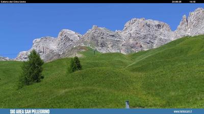 immagine della webcam nei dintorni di Lago Calaita: webcam Passo San Pellegrino