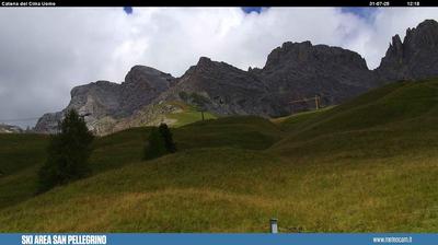 immagine della webcam nei dintorni di Alpe Lusia: webcam Moena