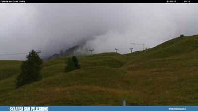 immagine della webcam nei dintorni di Malga Ciapela: webcam Passo San Pellegrino