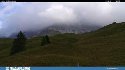 immagine della webcam nei dintorni di Masare': webcam Passo San Pellegrino
