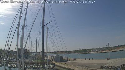 immagine della webcam nei dintorni di Villafranca di Forlì: webcam Marina di Ravenna