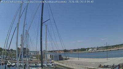 immagine della webcam nei dintorni di Porto Garibaldi: webcam Marina di Ravenna