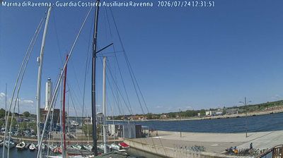 immagine della webcam nei dintorni di Villafranca di Forlì: webcam Marina di Ravenna