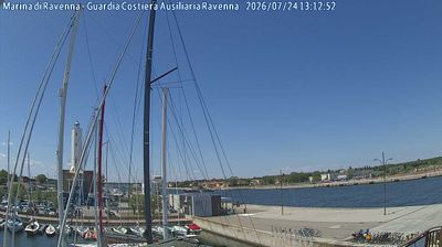 immagine della webcam nei dintorni di Villafranca di Forlì: webcam Marina di Ravenna