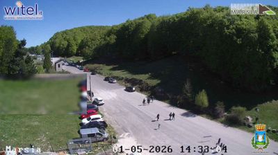 immagine della webcam nei dintorni di Rocca di Cambio: webcam Sante Marie