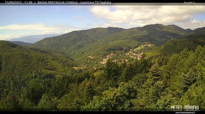 immagine della webcam nei dintorni di Sant'Agata Feltria: webcam Badia Prataglia
