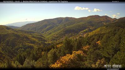 immagine della webcam nei dintorni di Caprese Michelangelo: webcam Badia Prataglia