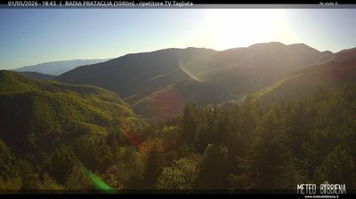 immagine della webcam nei dintorni di Sant'Agata Feltria: webcam Badia Prataglia