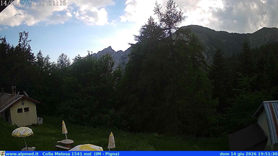 immagine della webcam nei dintorni di Monesi di Triora: webcam Castel Vittorio