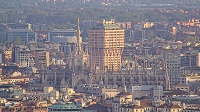 immagine della webcam nei dintorni di Milano Simonetta: webcam Milano Centro Direzionale