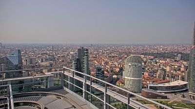 immagine della webcam nei dintorni di Milano Sella Nuova: webcam Milano Centro Direzionale