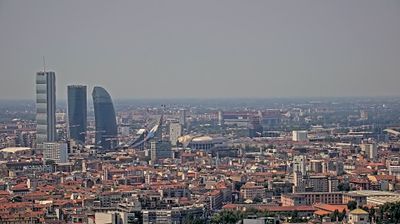 immagine della webcam nei dintorni di Milano Istria: webcam Milano Centro Direzionale