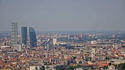 immagine della webcam nei dintorni di Milano Quadrilatero della moda: webcam Milano Centro Direzionale