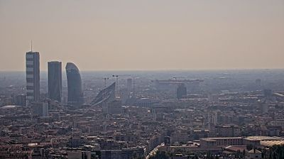 immagine della webcam nei dintorni di Milano San Siro: webcam Milano Centro Direzionale
