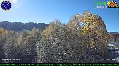 immagine della webcam nei dintorni di Rocca di Cambio: webcam Tagliacozzo