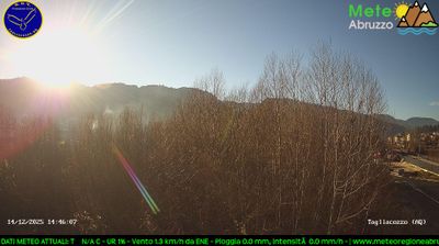 immagine della webcam nei dintorni di Monte Livata: webcam Tagliacozzo