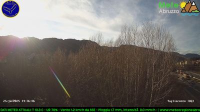 immagine della webcam nei dintorni di Camporotondo: webcam Tagliacozzo