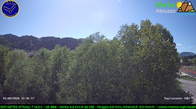 immagine della webcam nei dintorni di Rocca di Cambio: webcam Tagliacozzo