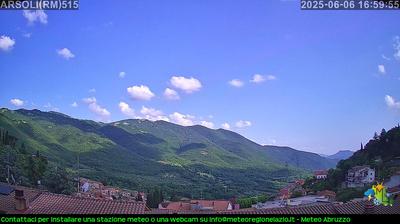 immagine della webcam nei dintorni di Fiamignano: webcam Arsoli