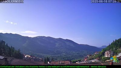 immagine della webcam nei dintorni di Guadagnolo: webcam Arsoli