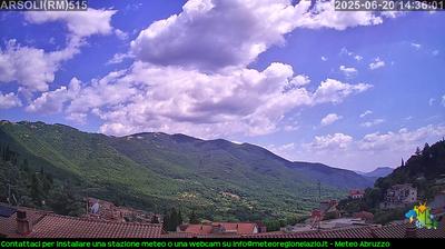 immagine della webcam nei dintorni di Castellafiume: webcam Arsoli