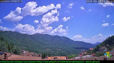 immagine della webcam nei dintorni di Rocca di Botte: webcam Arsoli