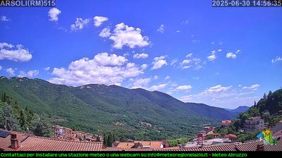 immagine della webcam nei dintorni di Cervara di Roma: webcam Arsoli