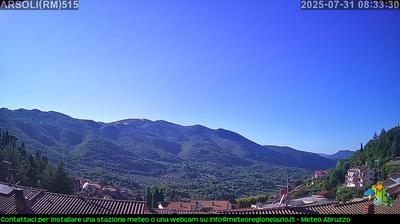 immagine della webcam nei dintorni di Monte Livata: webcam Arsoli