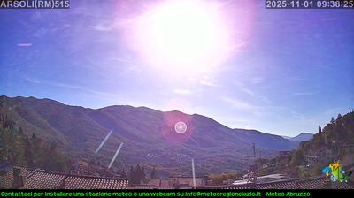 immagine della webcam nei dintorni di Colle di Tora: webcam Arsoli