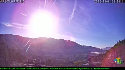 immagine della webcam nei dintorni di Guadagnolo: webcam Arsoli