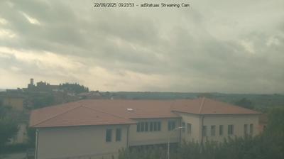 immagine della webcam nei dintorni di San Quirico d'Orcia: webcam Montepulciano Stazione