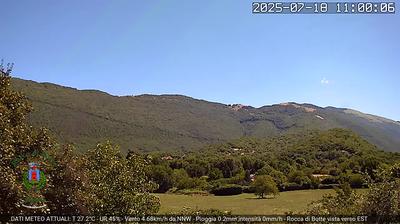 immagine della webcam nei dintorni di Petrella Salto: webcam Rocca di Botte